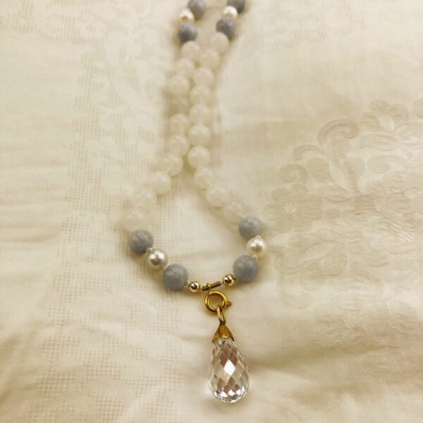 Light Blue Shimmer Mala