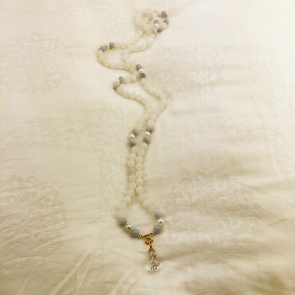 Light Blue Shimmer Mala