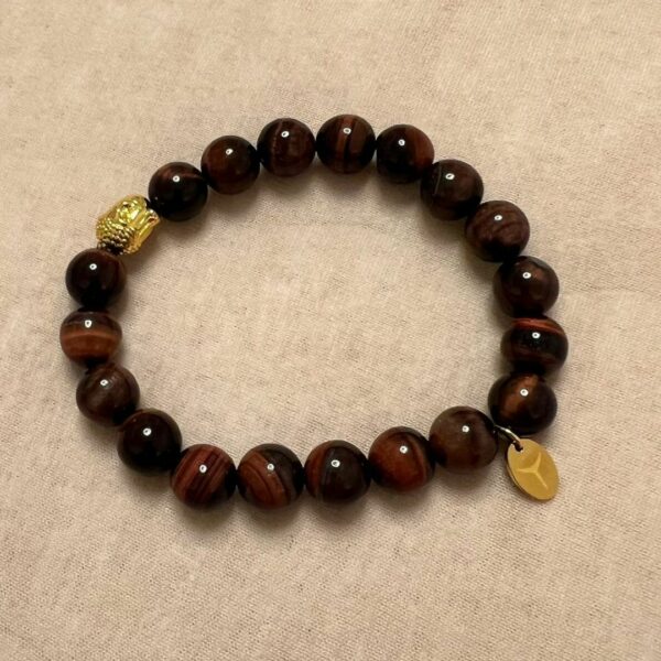 Lichtkristall Buddha Armband Holz